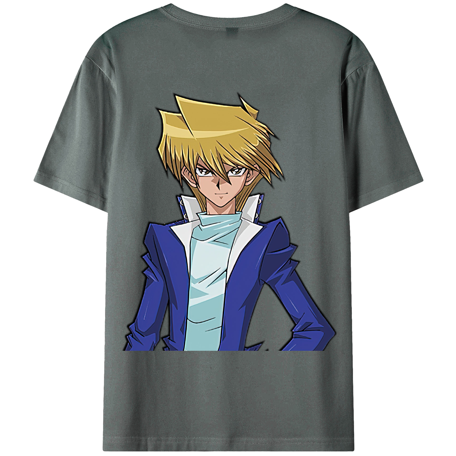 （画像用） 遊☆戯☆王 Yu-Gi-Oh! 綿100％ メンズ半袖Tシャツ（バックプリント） 通気性